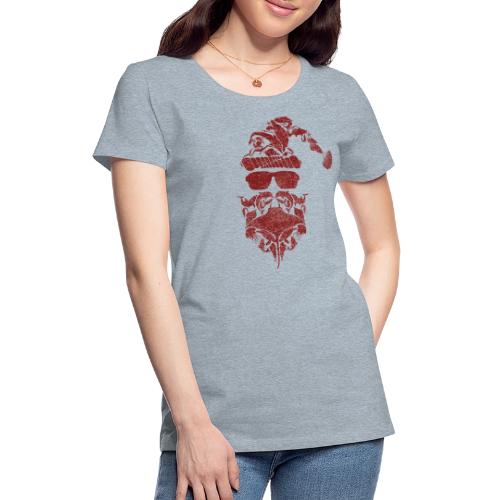 Red Coastal Inspired Santa Claus - Women's Premium T-Shirt