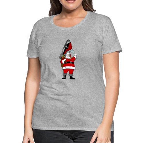 Snowmobile Present Santa - Women's Premium T-Shirt