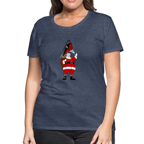 Snowmobile Present Santa - Women's Premium T-Shirt