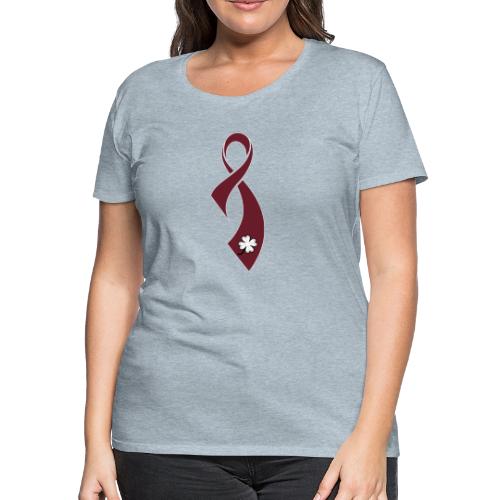 TB Multiple Myeloma Cancer Awareness Ribbon - Women's Premium T-Shirt