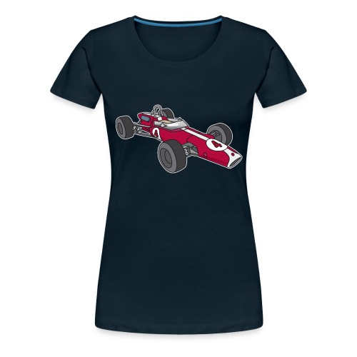 Red racing car, racecar, sportscar - Women's Premium T-Shirt