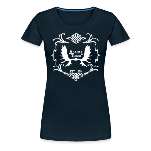 Alaska Hoodie Moose Design - Women's Premium T-Shirt