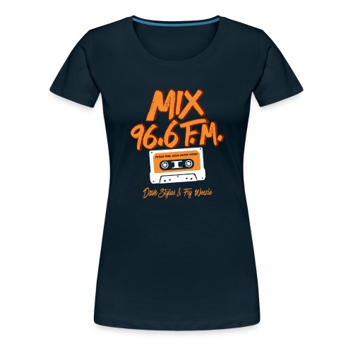 MIX 96.6 F.M. CASSETTE TAPE - Women's Premium T-Shirt