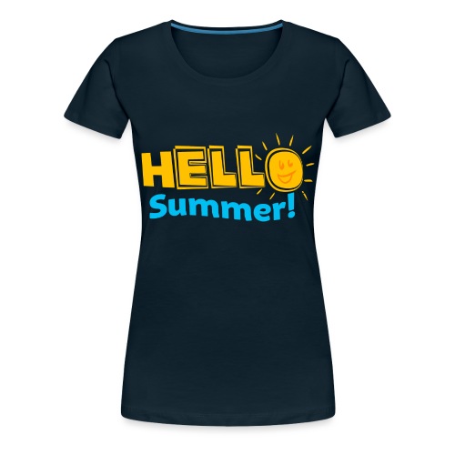 Kreative In Kinder Hello Summer! - Women's Premium T-Shirt