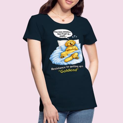 Funny Goldendoodle Sleeping design. - Women's Premium T-Shirt