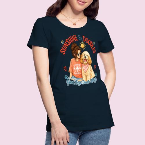 Sunshine & Doodles – Good Days, Doodle Ways - Women's Premium T-Shirt