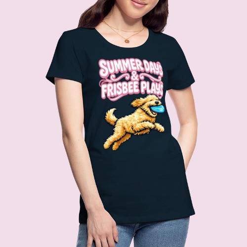 Summer Days & Frisbee Plays - Women's Premium T-Shirt