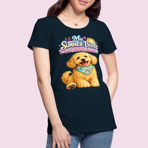 My Summer Buddy Has Four Paws - Women's Premium T-Shirt