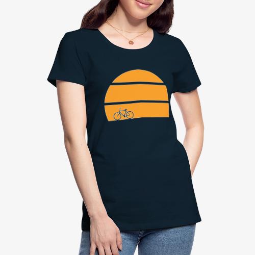 Bicycle Sunset v2 - Women's Premium T-Shirt