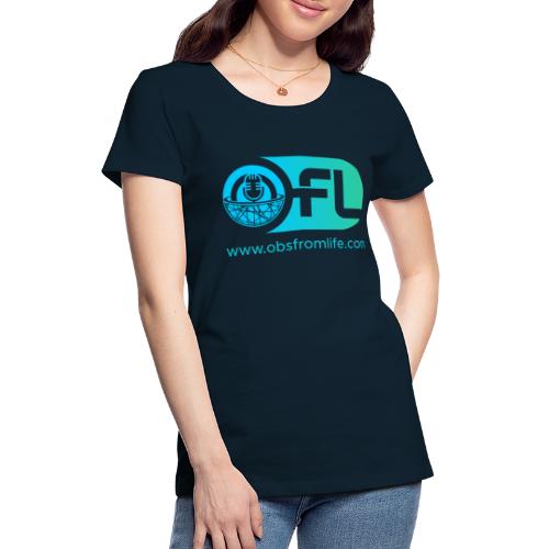 Observations from Life Logo with Web Address - Women's Premium T-Shirt