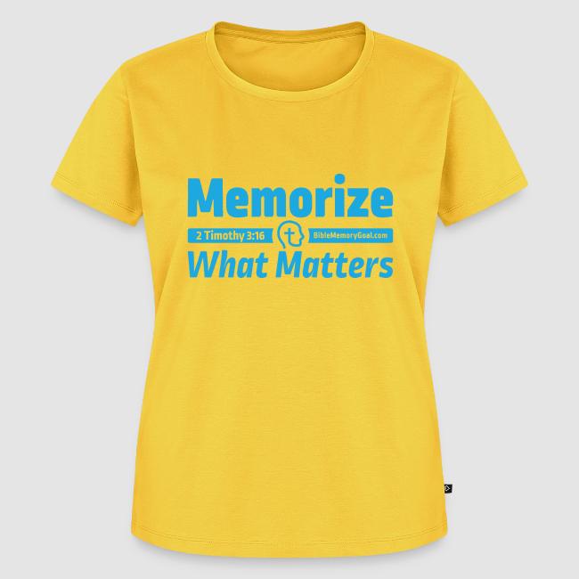 "Memorize What Matters" Original Design