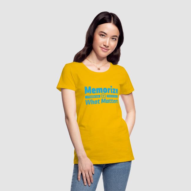"Memorize What Matters" Original Design