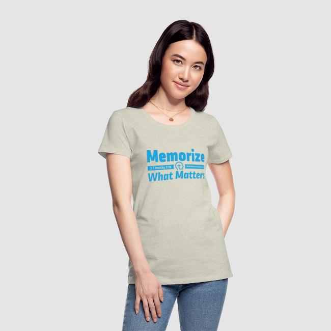 "Memorize What Matters" Original Design