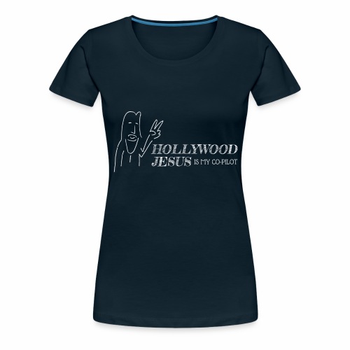 Hollywood Jesus Horizontal (Light) - Women's Premium T-Shirt