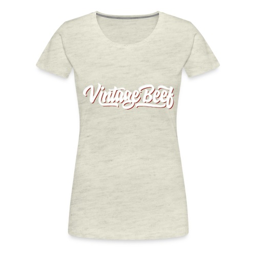 VintageBeef Banner White - Women's Premium T-Shirt
