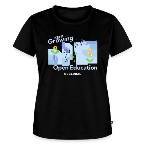 Keep Growing Open Education (dark) - Women's Premium T-Shirt