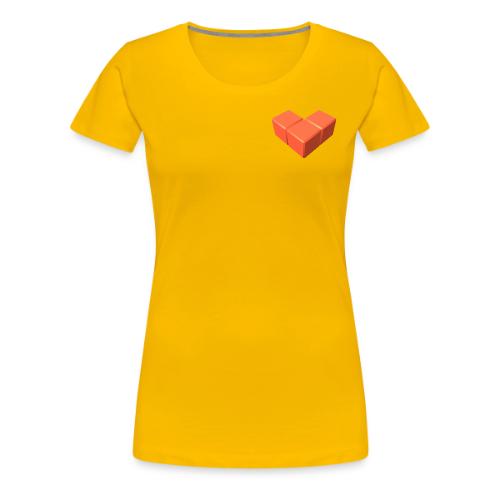 Blocksworld: Classic Heart Design - Women's Premium T-Shirt