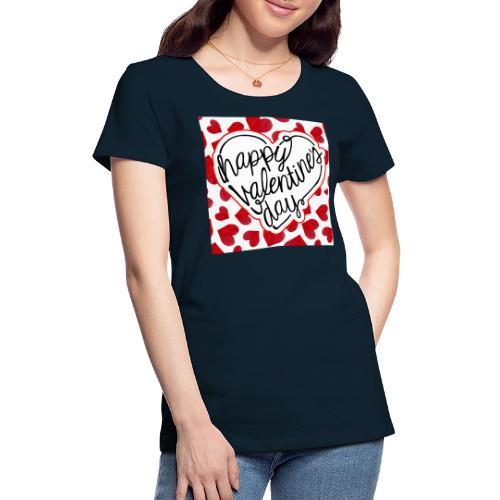Valentine's Day Designs, February 14, Love Friends - Women's Premium T-Shirt