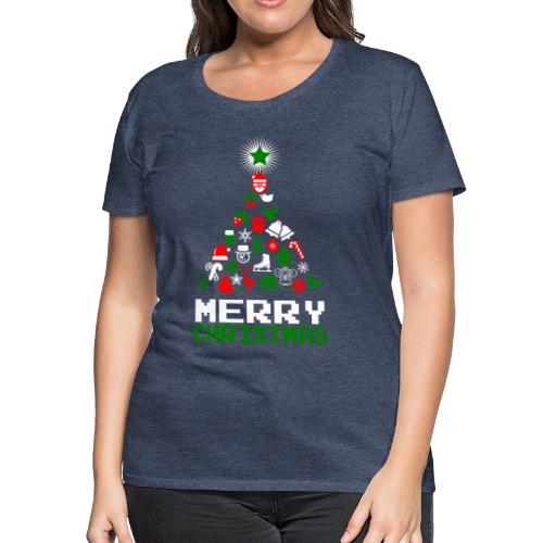 Ornament Merry Christmas Tree - Women's Premium T-Shirt