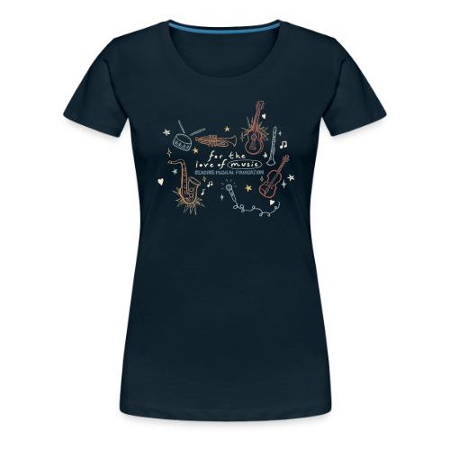 RMF Instrument Doodle Design - Women's Premium T-Shirt