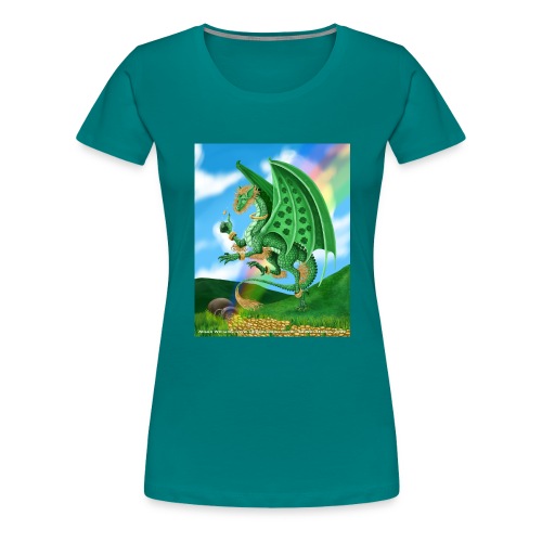 St Patrick's Day Dragon - Women's Premium T-Shirt