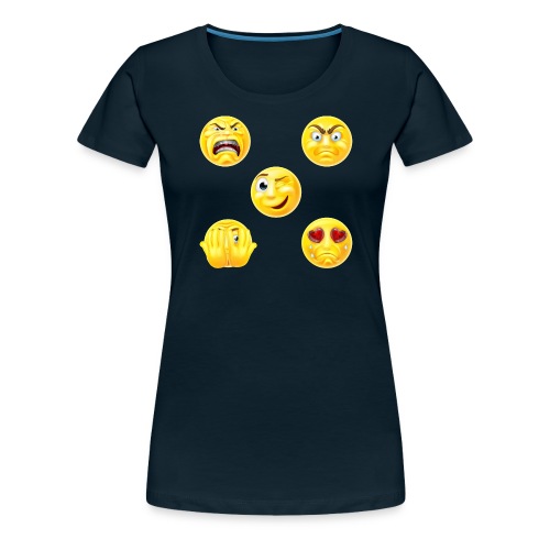 Emoticon Sticker Pack - Women's Premium T-Shirt