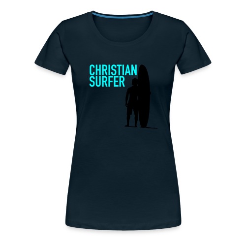 Christian Surfer - Women's Premium T-Shirt