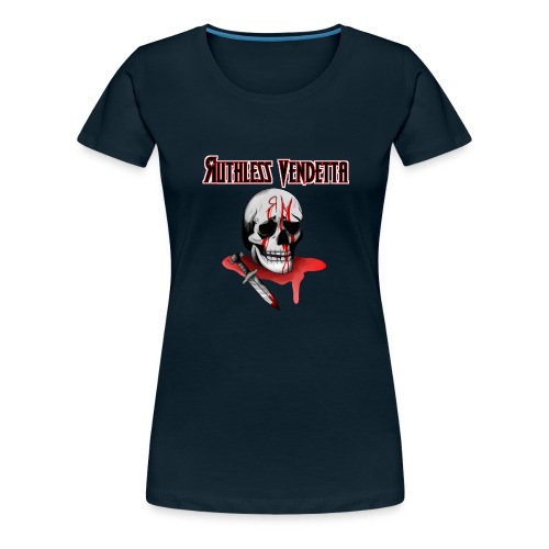 skull with ruthless vendetta - Women's Premium T-Shirt