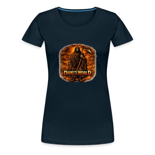DJUKI’S WORLD – Kalru in Flames - Women's Premium T-Shirt