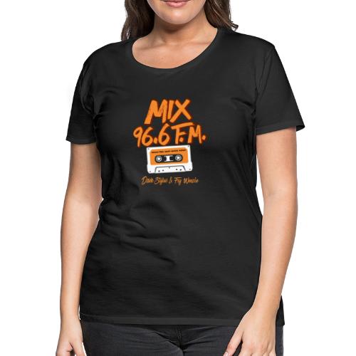MIX 96.6 F.M. CASSETTE TAPE - Women's Premium T-Shirt