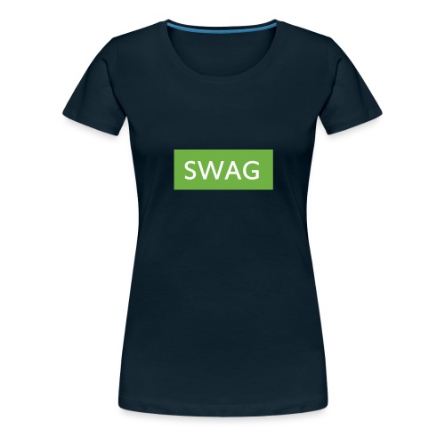 Swag green Hoodie - Women's Premium T-Shirt