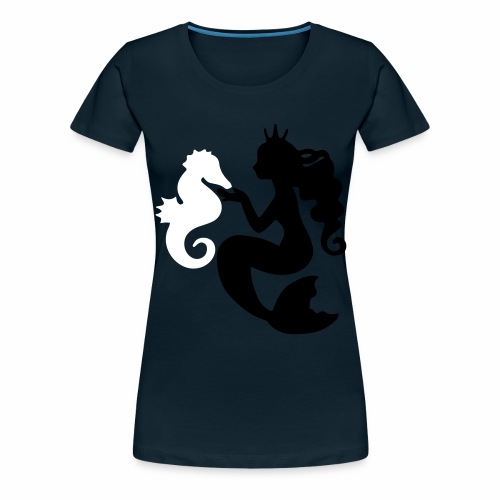 Mermaid&Seahorse - Women's Premium T-Shirt