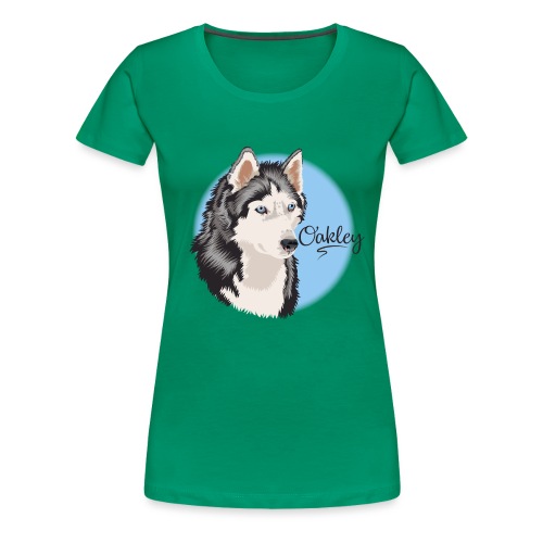 Oakley the Husky from Gone to the Snow Dogs - Women's Premium T-Shirt