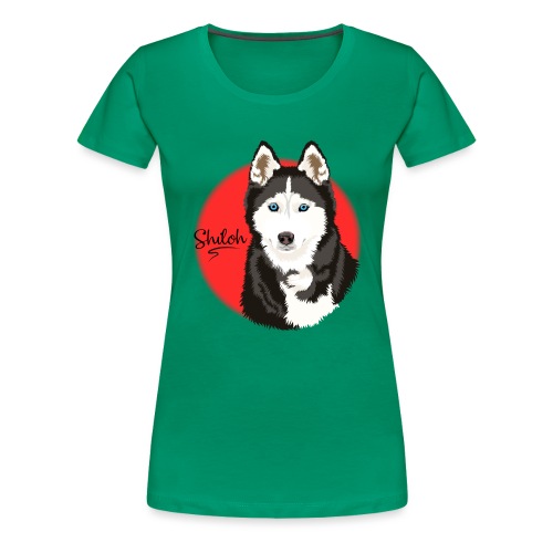 Shiloh the Husky from Gone to the Snow Dogs - Women's Premium T-Shirt