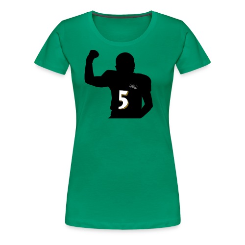 flacco january FRONT BLK 2 png - Women's Premium T-Shirt