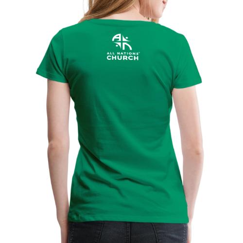 GB ANC Vertical Logo WHITE - Women's Premium T-Shirt