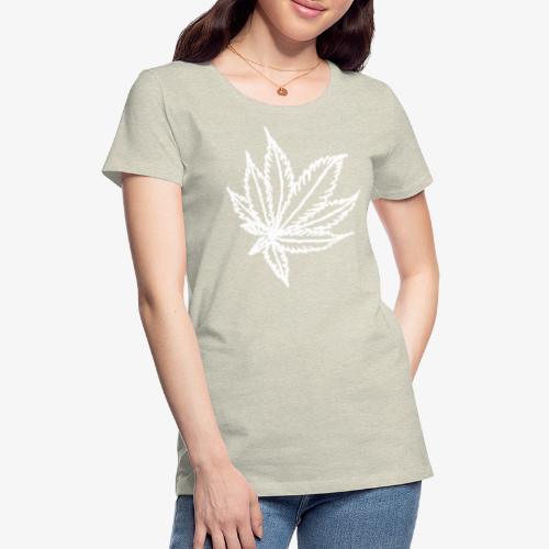 white leaf - Women's Premium T-Shirt