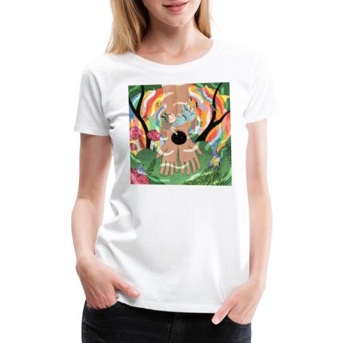 Falling into Jesus' Wonderland - Women's Premium T-Shirt