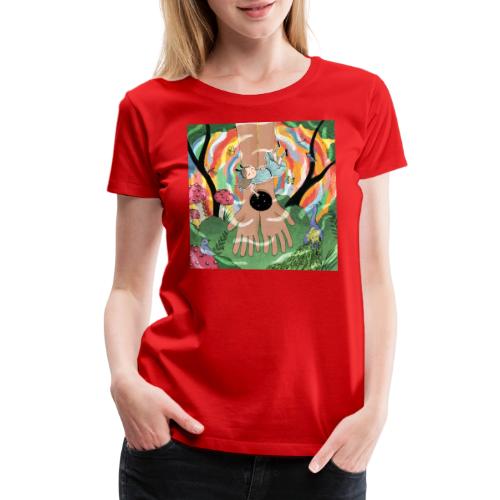 Falling into Jesus' Wonderland - Women's Premium T-Shirt