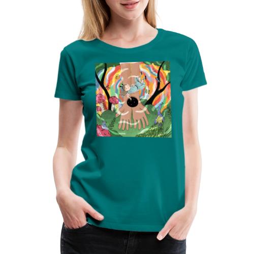 Falling into Jesus' Wonderland - Women's Premium T-Shirt