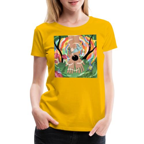 Falling into Jesus' Wonderland - Women's Premium T-Shirt