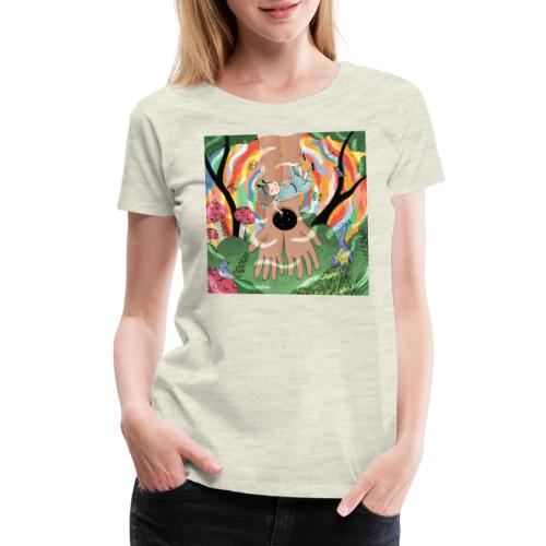 Falling into Jesus' Wonderland - Women's Premium T-Shirt