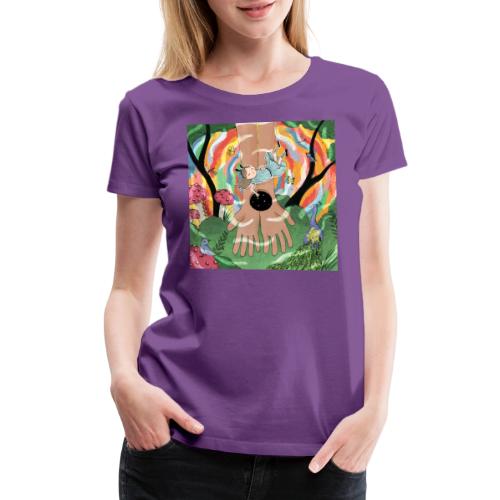 Falling into Jesus' Wonderland - Women's Premium T-Shirt