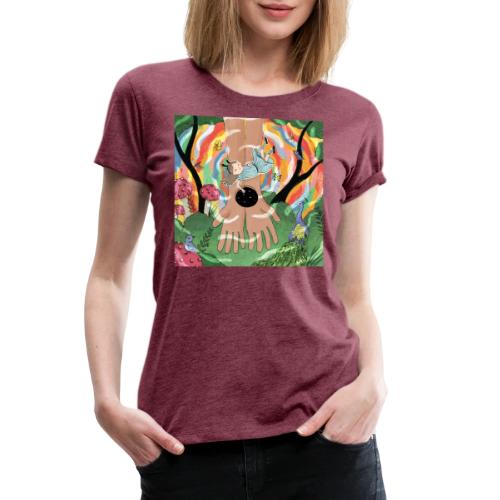 Falling into Jesus' Wonderland - Women's Premium T-Shirt