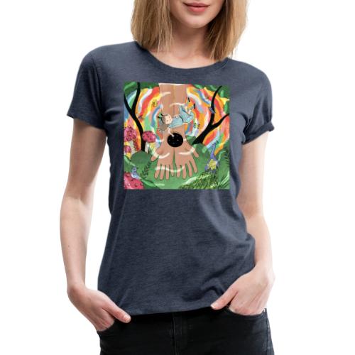 Falling into Jesus' Wonderland - Women's Premium T-Shirt