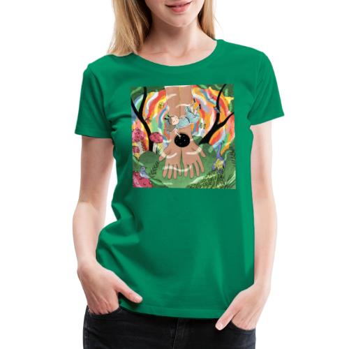 Falling into Jesus' Wonderland - Women's Premium T-Shirt