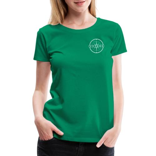 Voyage White Compass - Women's Premium T-Shirt