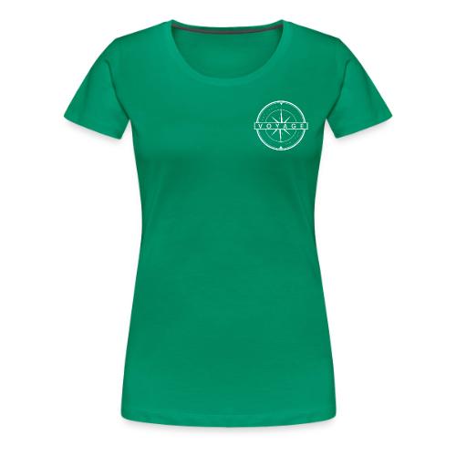 Voyage White Compass - Women's Premium T-Shirt