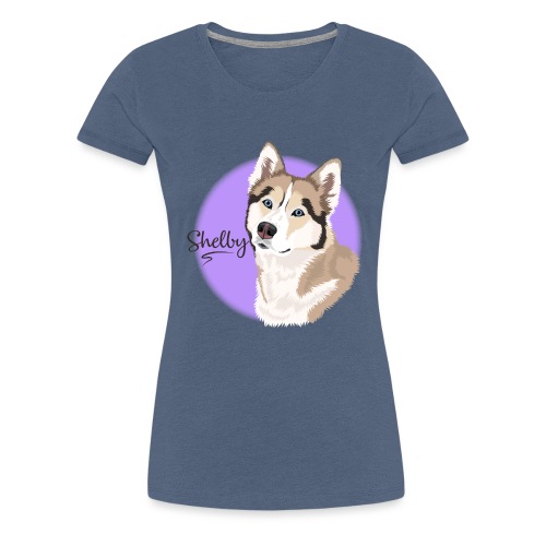Shelby the Husky from Gone to the Snow Dogs - Women's Premium T-Shirt