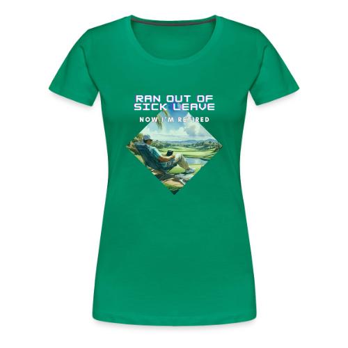 Farewell Office, Hello Greens! - Funny Retirement - Women's Premium T-Shirt
